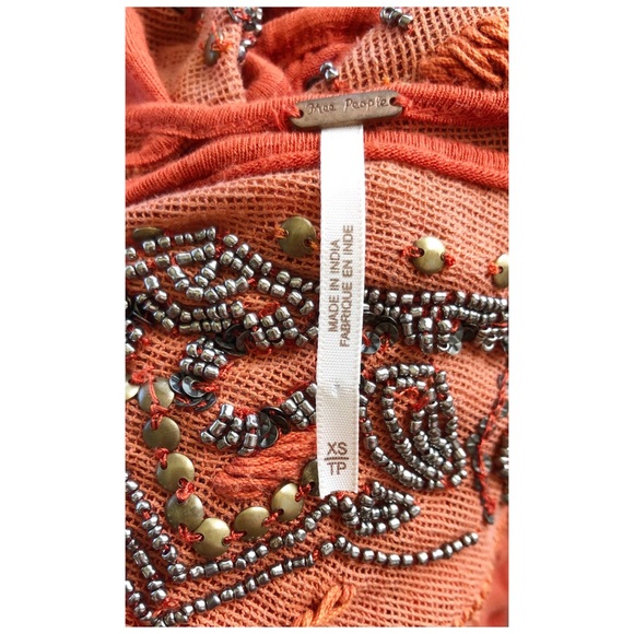 Free People ♥️ Embellished Top - Picture 8 of 8